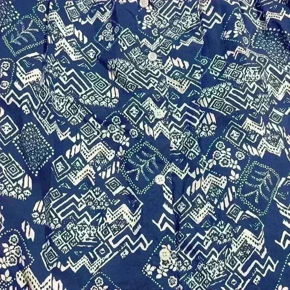 Modafleur Everette Dress Size Medium Puff Sleeves Geometric Floral Mini $160 - Picture 11 of 13